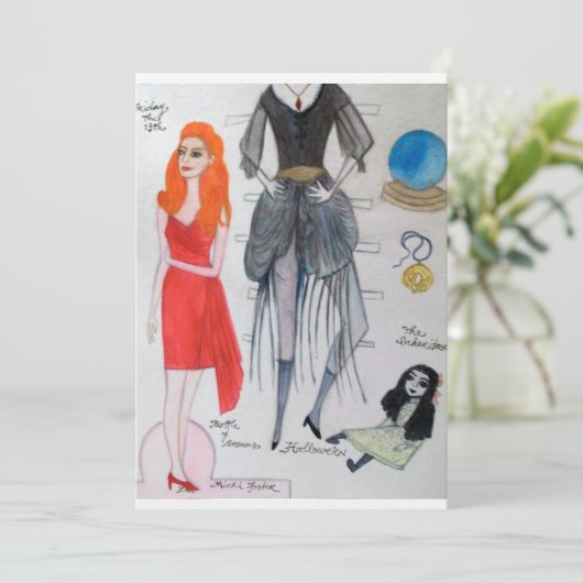 13紙人形 招待状 (スタンド正面)