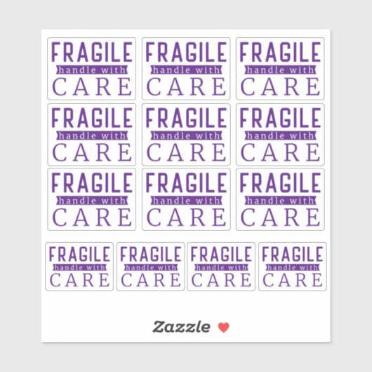 13紫の細い取っ気に手で小規模企業 シール (シート)