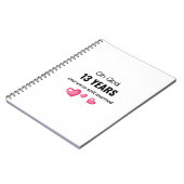 13結婚周年おもしろい記念品 ノートブック (左側)