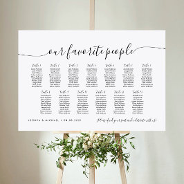 13表エレガント人お気に入りの席表 ポスター