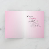 13誕生日の女の子、ピンクのカップケーキ カード (内部)