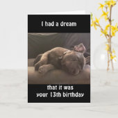 *13誕生日カードで**の夢 カード (黄色い花)