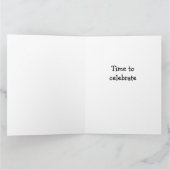 13誕生日カード「笑うロバの挨拶」 カード (内部)