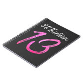 13誕生日ガースガールズオフィシャル10代の若者 ノートブック (左側)