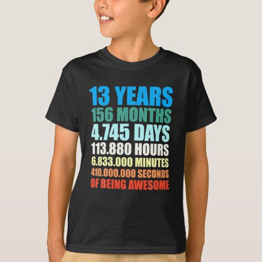 13誕生日ギフトボーイ13歳素晴らし Tシャツ (正面)