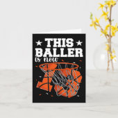 13誕生日バスケットボールボーイズ カード (黄色い花)