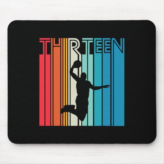 13誕生日ビスケツビルラバーギフト13歳R マウスパッド (正面)