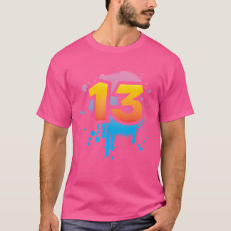 13誕生日プレゼントティーンボーイズガールズスプクールレイ Tシャツ