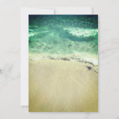 13誕生日プールサンディビーチウォータークール抽象芸術 招待状 (裏面)