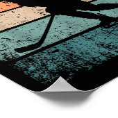 13誕生日レトロアイスホッケー13歳ボーイギ ポスター (角)