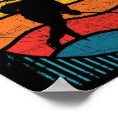 13誕生日レトロアイスホッケー13歳ボーイギ ポスター (角)