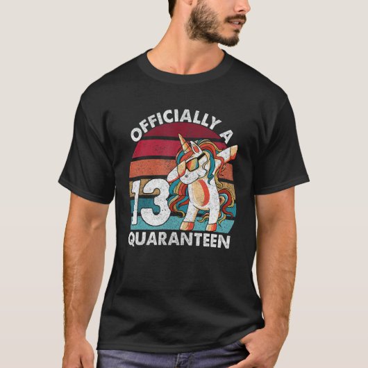 13誕生日公式A検疫10代の若者13 Tシャツ (正面)