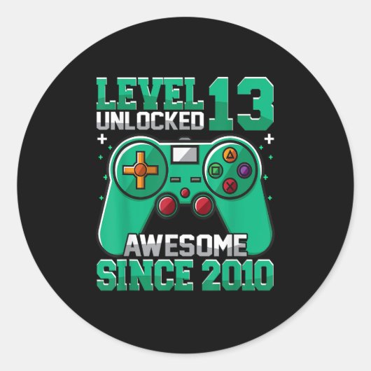 13誕生日少年レベル13ロック解除素晴らし2010 G ラウンドシール (正面)