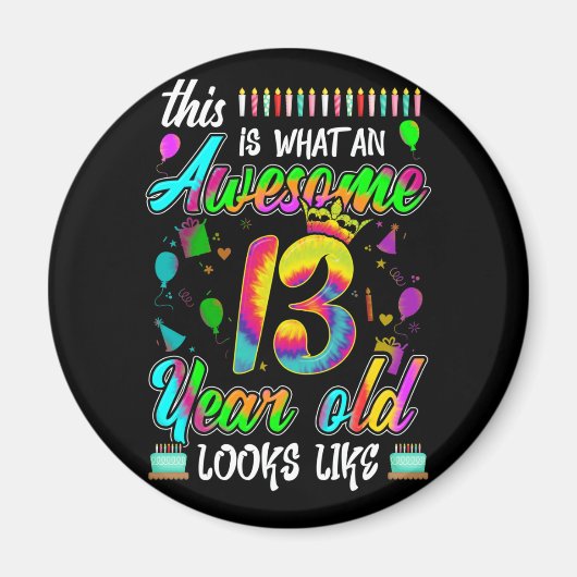 13誕生日素晴らし13歳の人は マグネット (正面)
