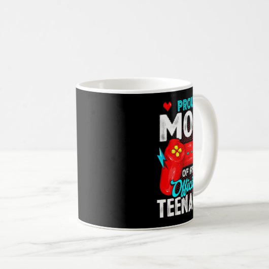 13誕生日誇りを持ったママ公式10代の若者ビデオGa コーヒーマグカップ (正面右)