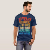13誕生日13歳ヴィンテージレトロ156 Tシャツ (正面フル)