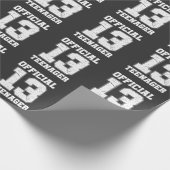 13誕生日13歳公式10代の若者 ラッピングペーパー (角)