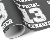 13誕生日13歳公式10代の若者 ラッピングペーパー (ロールコーナー)