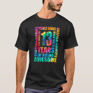 13誕生日13歳絞り染めヒッピー156モント Tシャツ