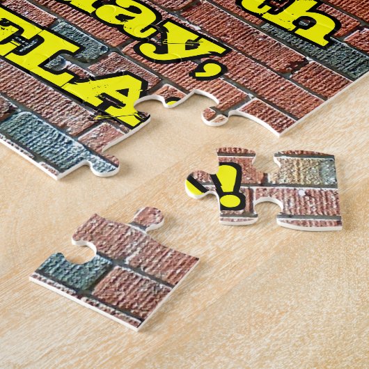 13誕生日:おもしろいグラフィティインスパイアレインボー13 ジグソーパズル (側面)