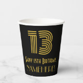 13誕生日:インスパイアアールデコの外観「13」 & Name 紙コップ (正面)