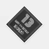 13誕生日:インスパイアアールデコ検索"13" +名前 スタンダードランチョンナプキン (角)