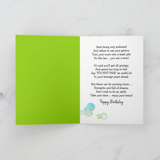 13誕生日 カード (内部)