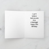 **13誕生日**大変な混乱!カード カード (内部)