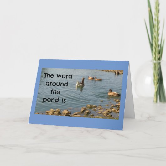 **13誕生日**新10代の若者 カード (正面)