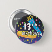 13誕生日 缶バッジ (正面&裏面)