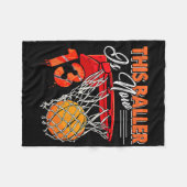 13誕生日Bysketbyllおもしろい13歳の子供 フリースブランケット (正面(横))