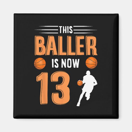 13誕生日Bysketbyll – このBykerは今13 マグネット (正面)