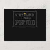 13黒人歴史月間アフリカンアメリカンブラックプリッド インビテーションポストカード (正面)