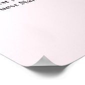 130ピンクと金ゴールドのフローラ結婚の座席表 ポスター (角)