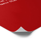 130赤と金ゴールドのフローラ結婚の座席表 ポスター (角)