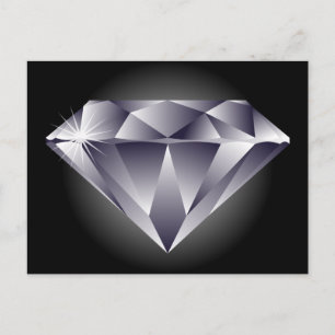 1307552490_Vector_Clip art silver diamond black ポストカード
