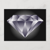 1307552490_Vector_Clip art silver diamond black ポストカード (正面)