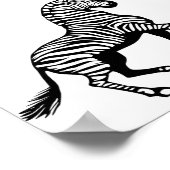 1308759321_Vector_Clip art Zebra cartoon wild ポスター (角)