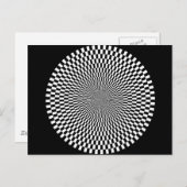 1309144895_ベクトル白黒光学幻影 ポストカード (正面/裏面)