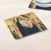 〒130-1310ジョット市オグニサンティマドンナ スクエアペーパーコースター (アングル)