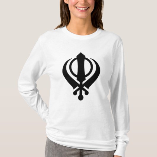 130px-Khanda1_svg Tシャツ (正面)