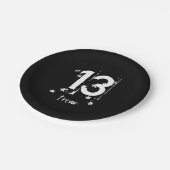 1310代の誕生日グランジ星C13Z1 ペーパープレート (アングル)