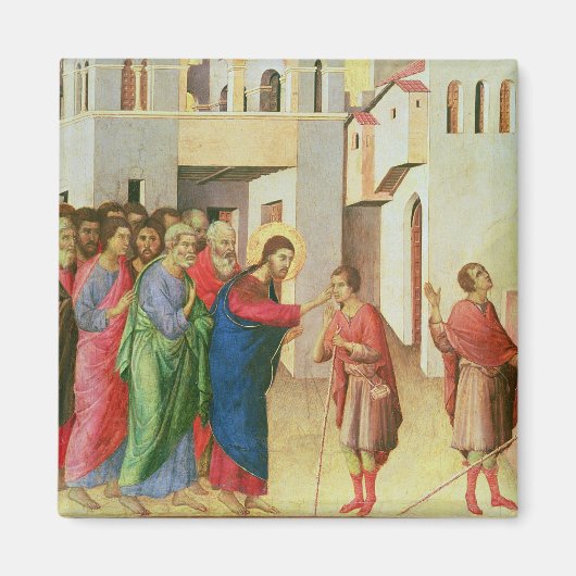 1311年、イエスは盲人の目生まれを開く マグネット (正面)