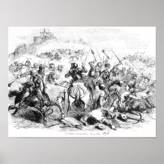 1314年のバンノックバーンの戦い ポスター (正面)