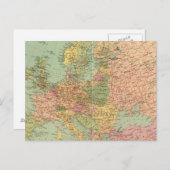 1314年の政治ヨーロッパ ポストカード (正面/裏面)