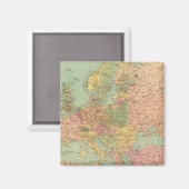 1314年の政治ヨーロッパ マグネット (正面/裏面)