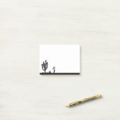 131.カラスとココペリ ポストイット (デスク上)