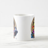 131.カラスとスカル コーヒーマグカップ (中央)