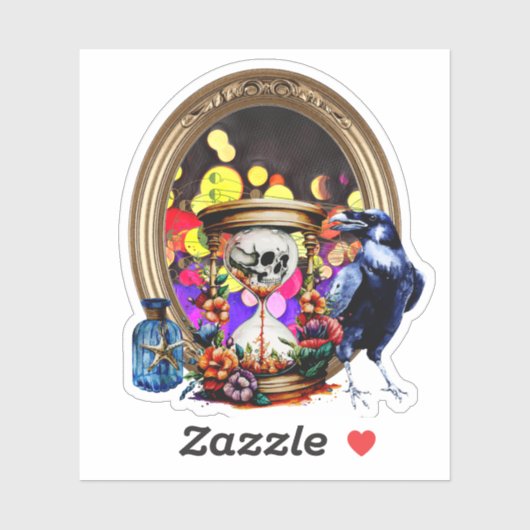 131.カラスとスカル シール (シート)