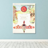 131.キツネと葡萄 キャンバスプリント (インサイチュ (ウッドフロア))